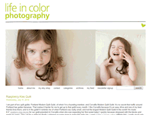 Tablet Screenshot of lifeincolorphoto.com